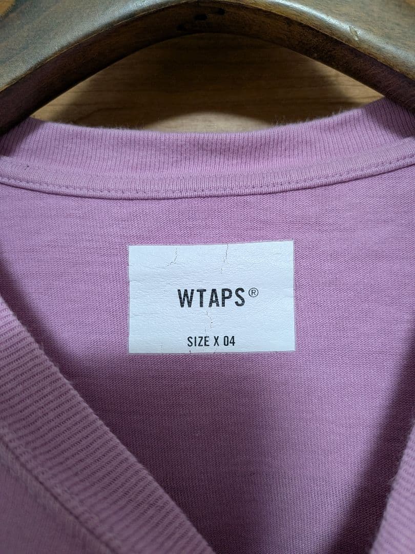WTAPS OBJ 04/ LS / COTTON　ピンク　バックプリント