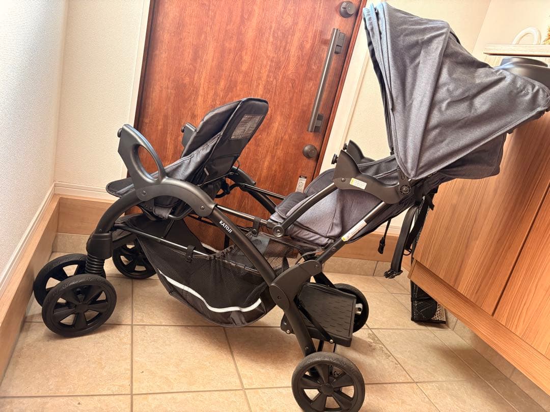 《mikacchi727》 ベビーカー　二人でゴーDX KATOJI