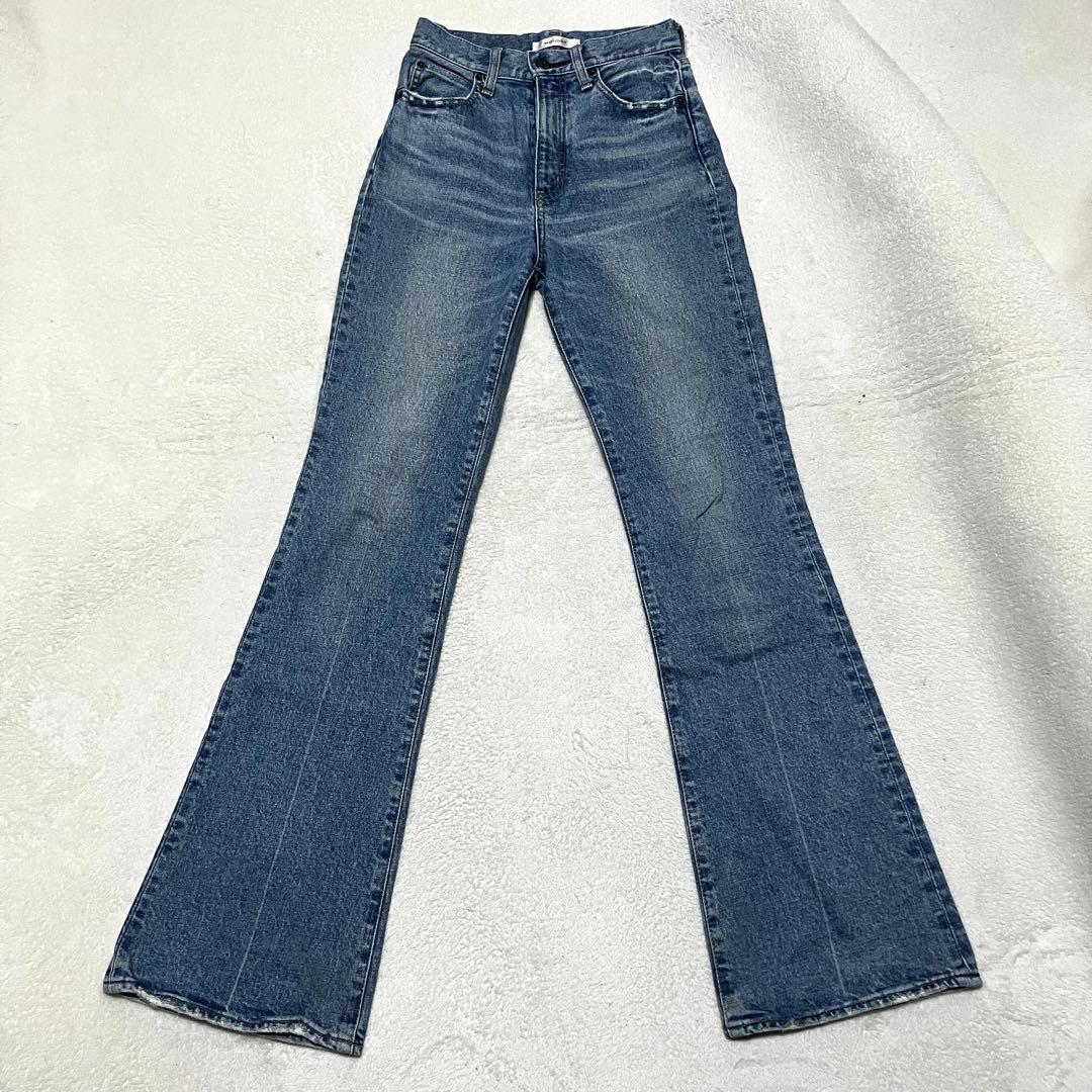 MOUSSY MVS FLARE 24 インディゴ コットン フレア ロング丈