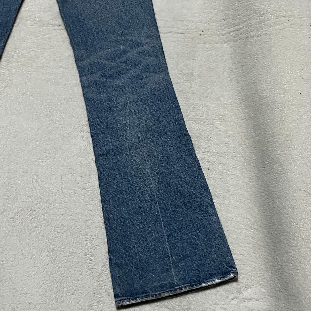 MOUSSY MVS FLARE 24 インディゴ コットン フレア ロング丈