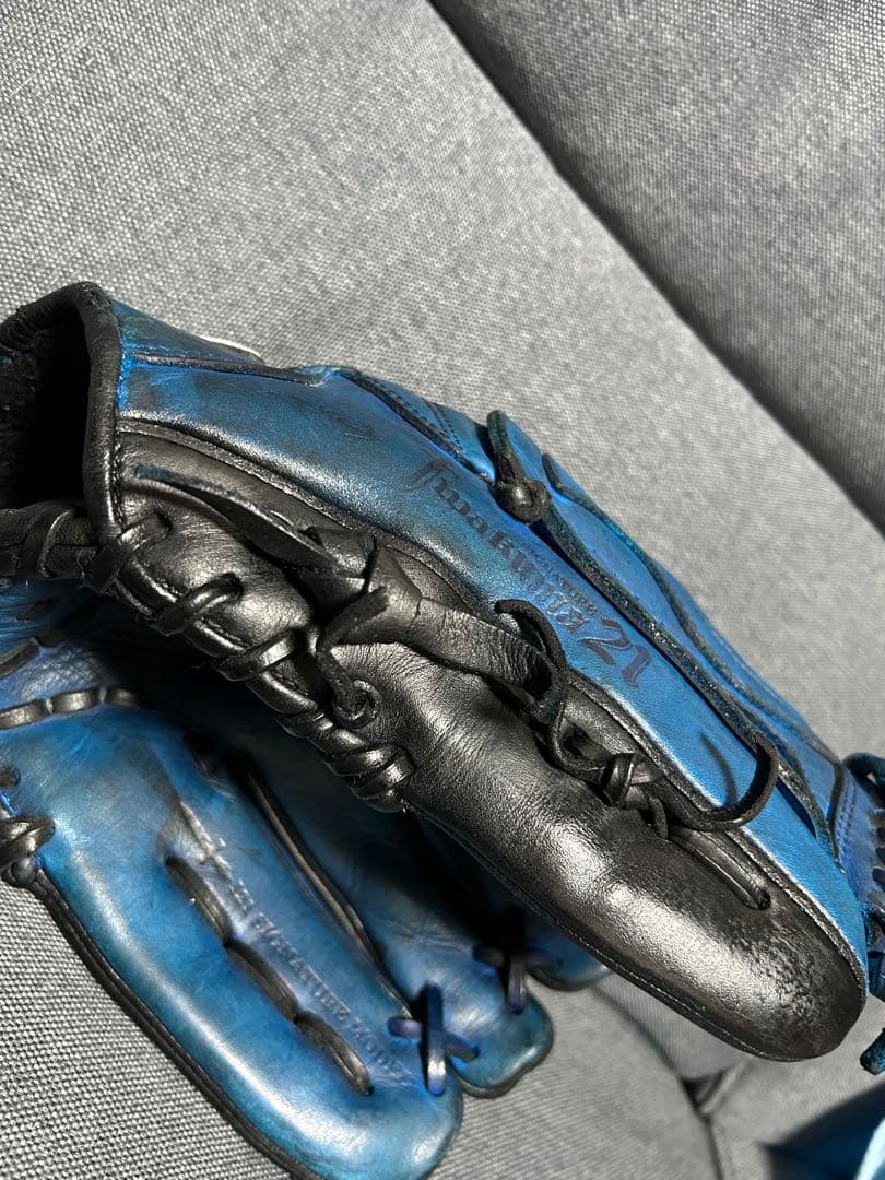 NIKE 一般軟式用 岩隈モデル 改 「山本由伸」風 なんちゃってグラブ ①