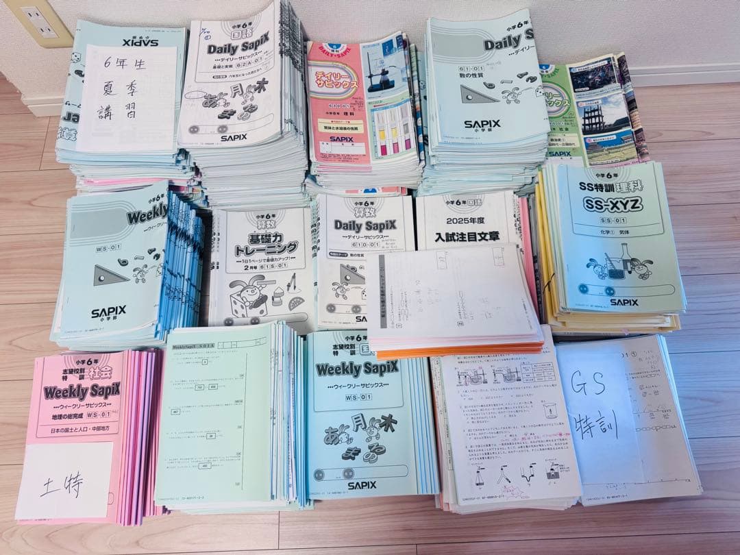 サピックス SAPIX 6年 最新　算数理科国語社会 テキスト フルセット