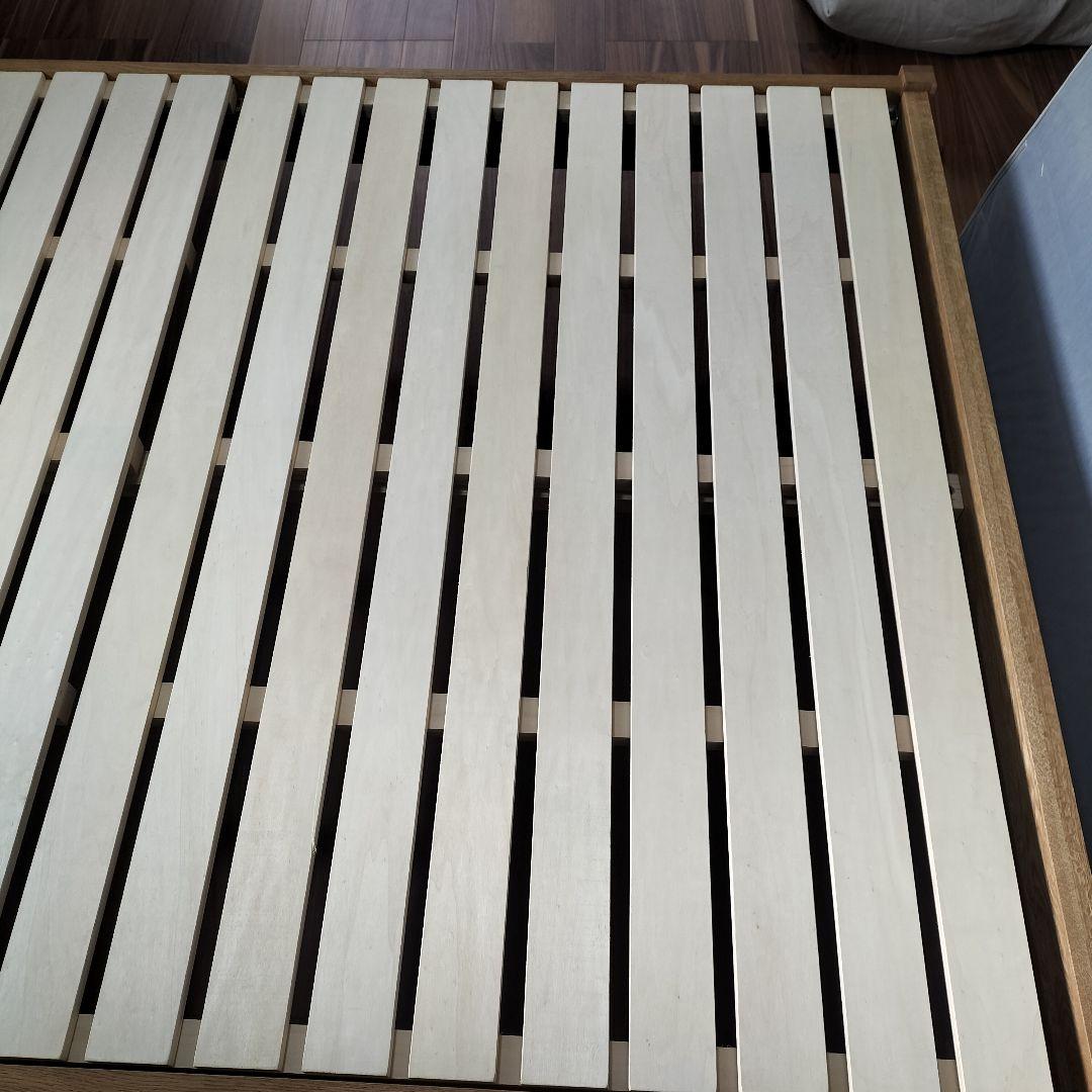 関家具 ダブルベッド IKEAマットレス付き 展示品(2601C-1)