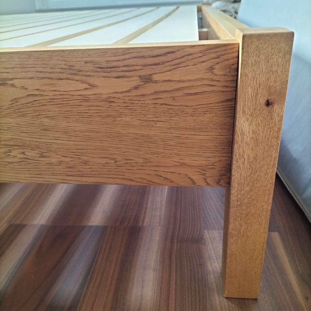 関家具 ダブルベッド IKEAマットレス付き 展示品(2601C-1)