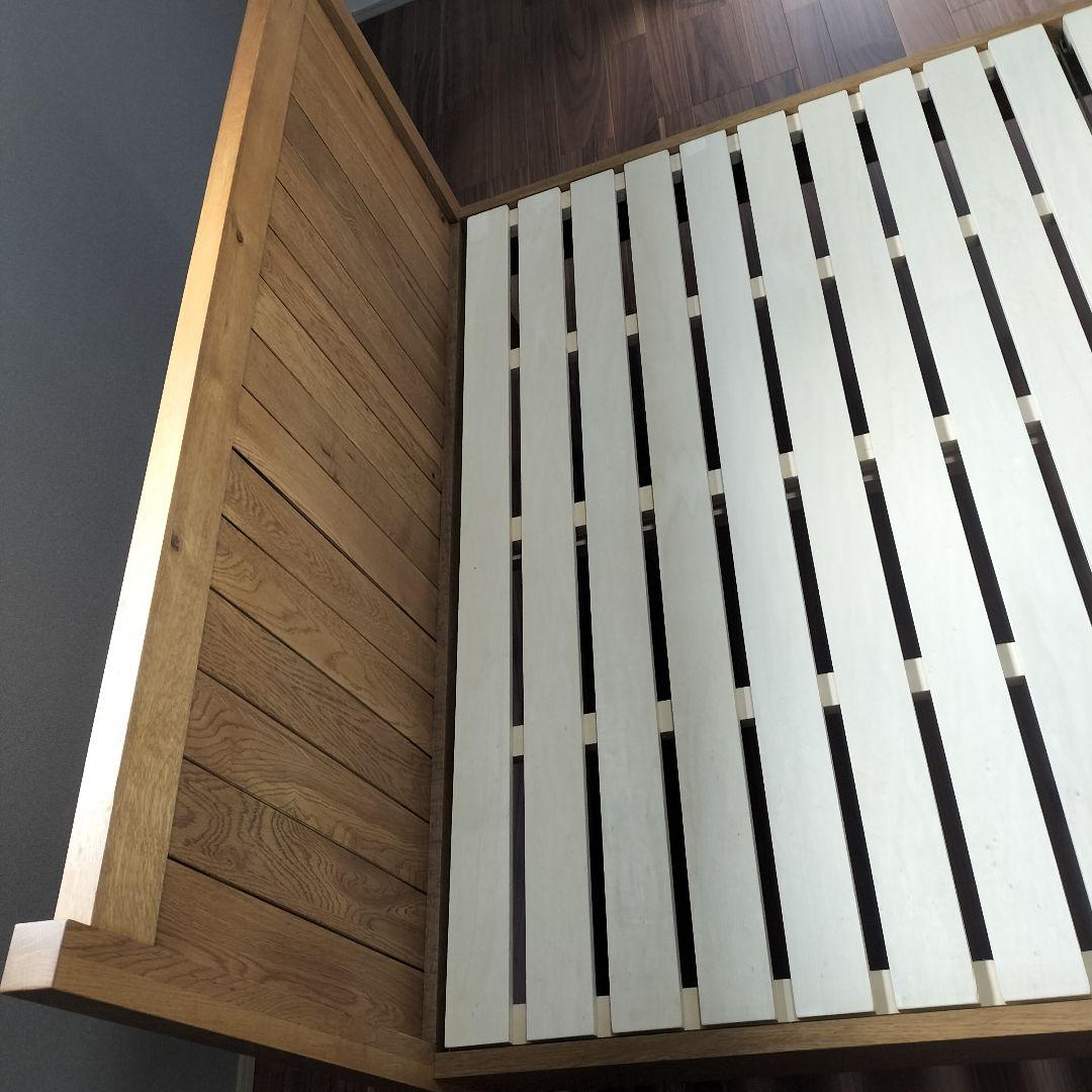 関家具 ダブルベッド IKEAマットレス付き 展示品(2601C-1)