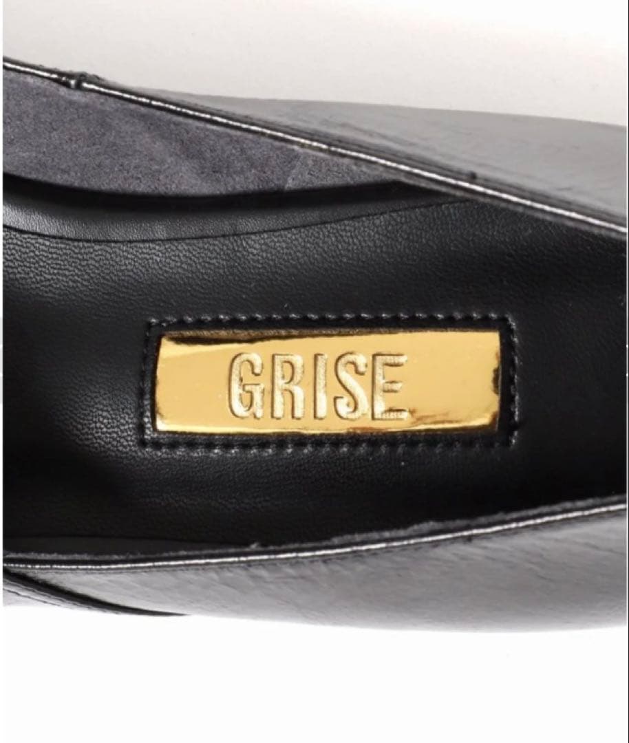 GRISEレザースクエアARTYフラット