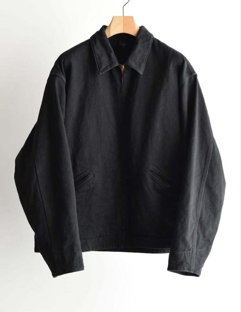 26SS COMOLI ブラックデニム ジップショートジャケット SIZE 2