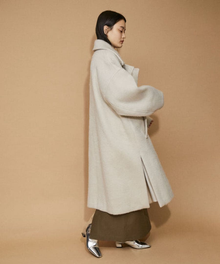 専用です！即完売！！早い者勝ち✨アダムエロペ　ステンカラーシャギーコート　モヘア