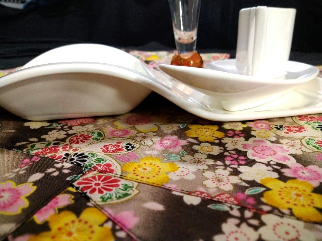 ♥豪華に高級ホテル演出⬛【オリジナルウエーブ長大皿演出セット】４種２組計６点