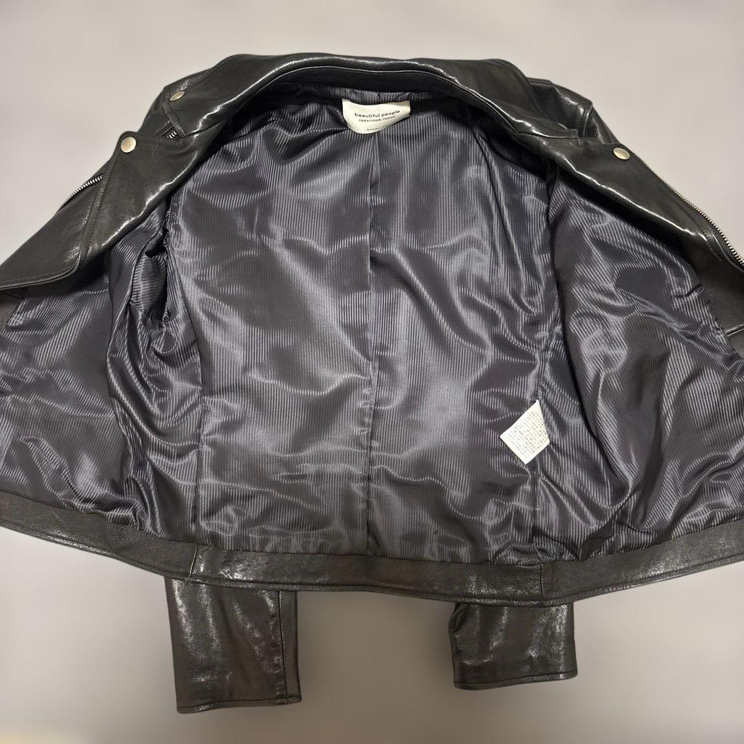 美品 beautiful people STUDIOUS 150レザージャケット