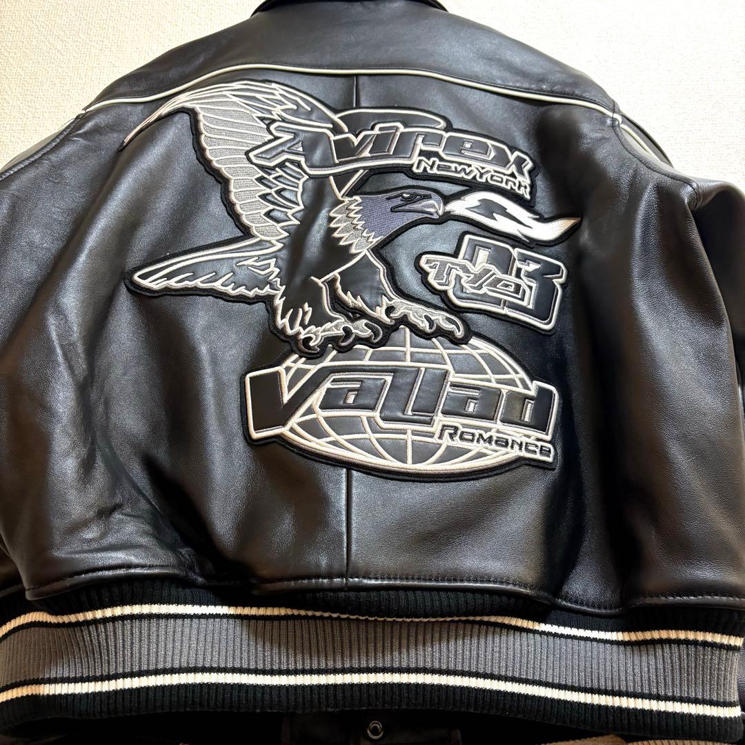 VALLAD × AVIREX レザー バーシティジャケット 【美品】