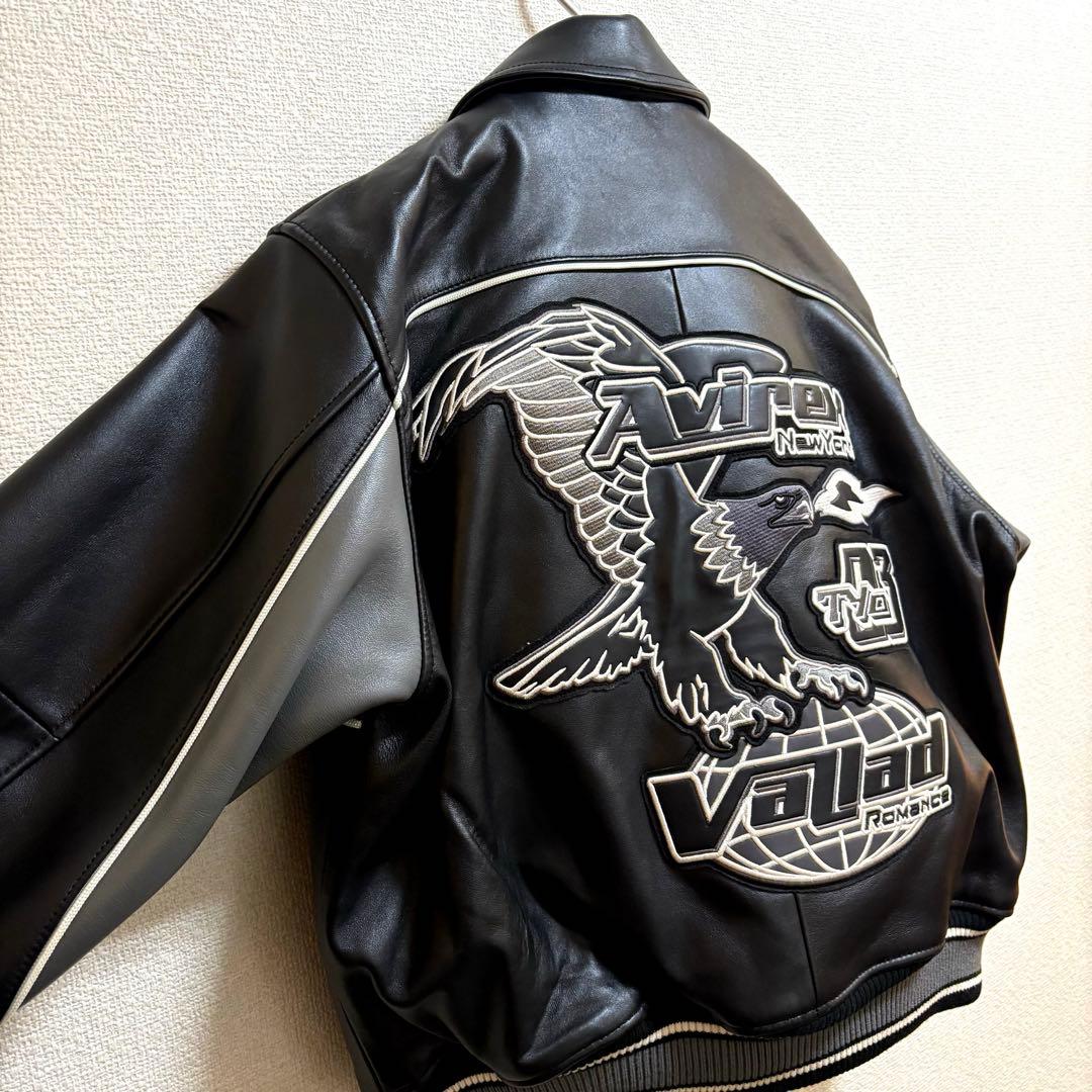 VALLAD × AVIREX レザー バーシティジャケット 【美品】