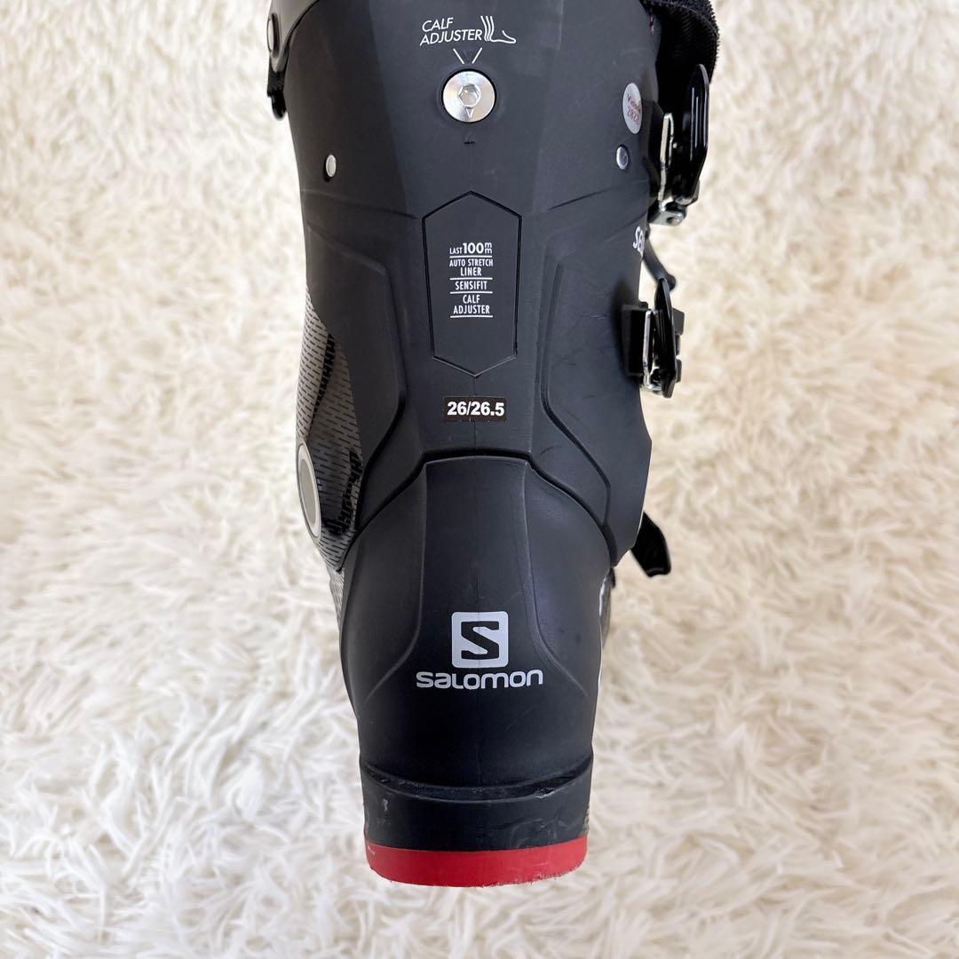 サロモン　メンズ　スキーブーツ　スノボ　26 美品　雪山　ブラック　黒　100