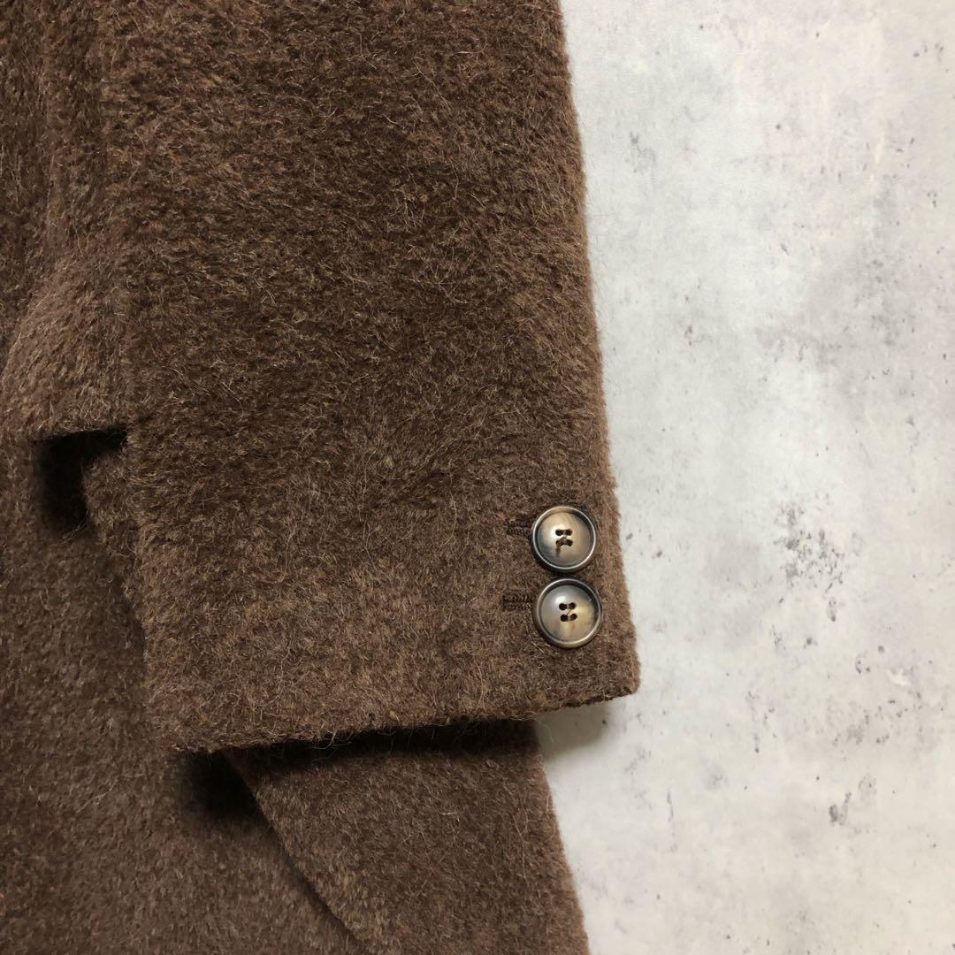 Max Mara マックスマーラ アルパカ ヴァージンウール ロングコート 茶