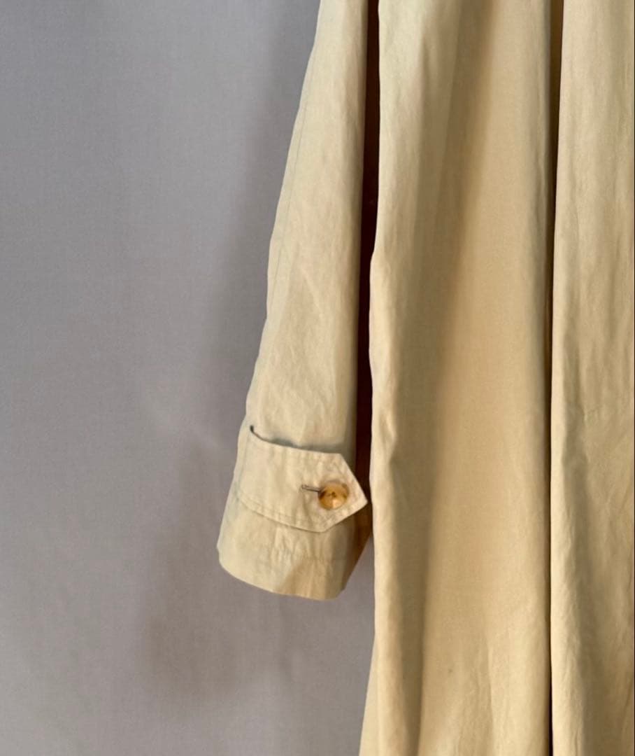 マーガレットハウエル　コットンステンカラーコート　ベージュ3