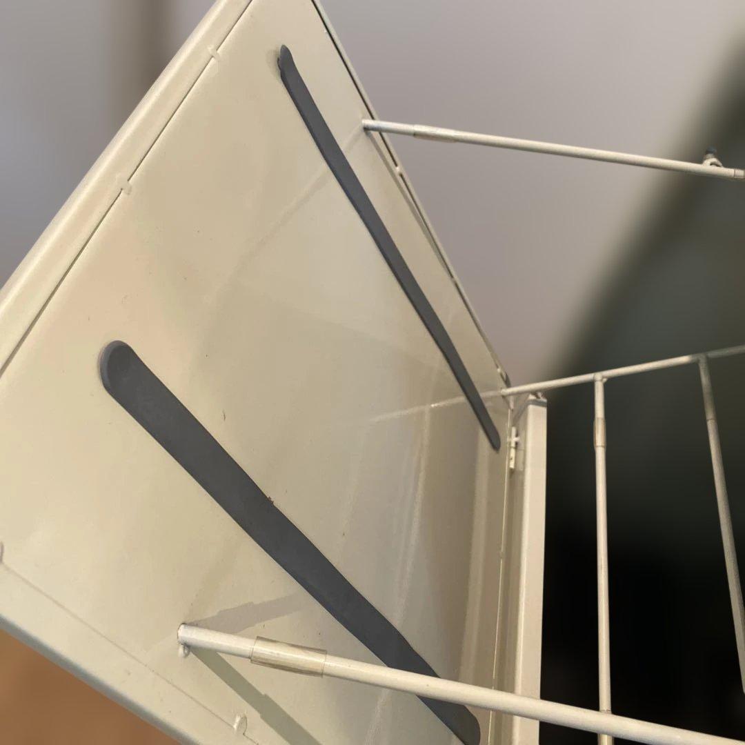 DULTON ダルトン　トラッシュカン ダブルデッカー　アイボリー　USED