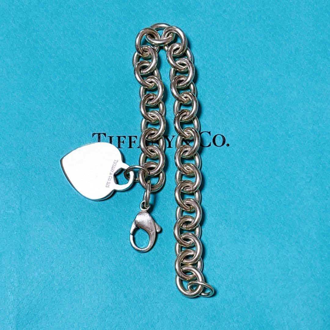 【美品】19.3cm ティファニー ハートタグ ブレスレット SV925