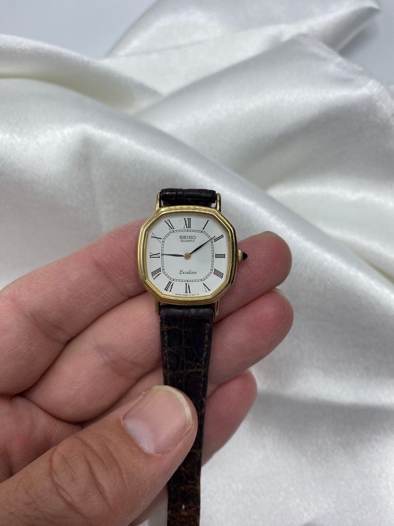 電池交換済　SEIKO 2320-6600 10K 10金　エクセリーヌ