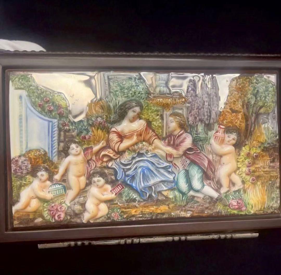 厳選希少作 REUGE リュージュ 72弁 オルゴール カポディモンテ 七宝浮彫