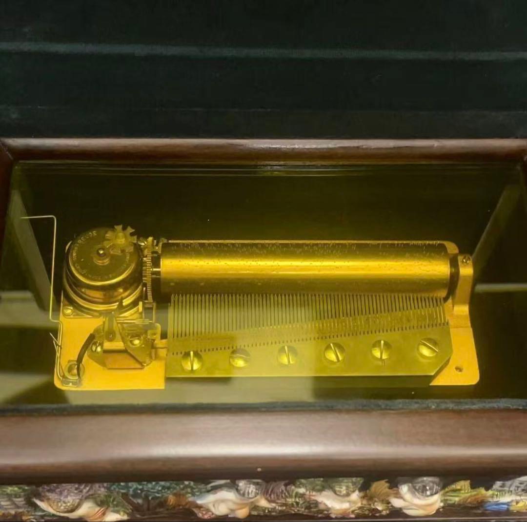 厳選希少作 REUGE リュージュ 72弁 オルゴール カポディモンテ 七宝浮彫