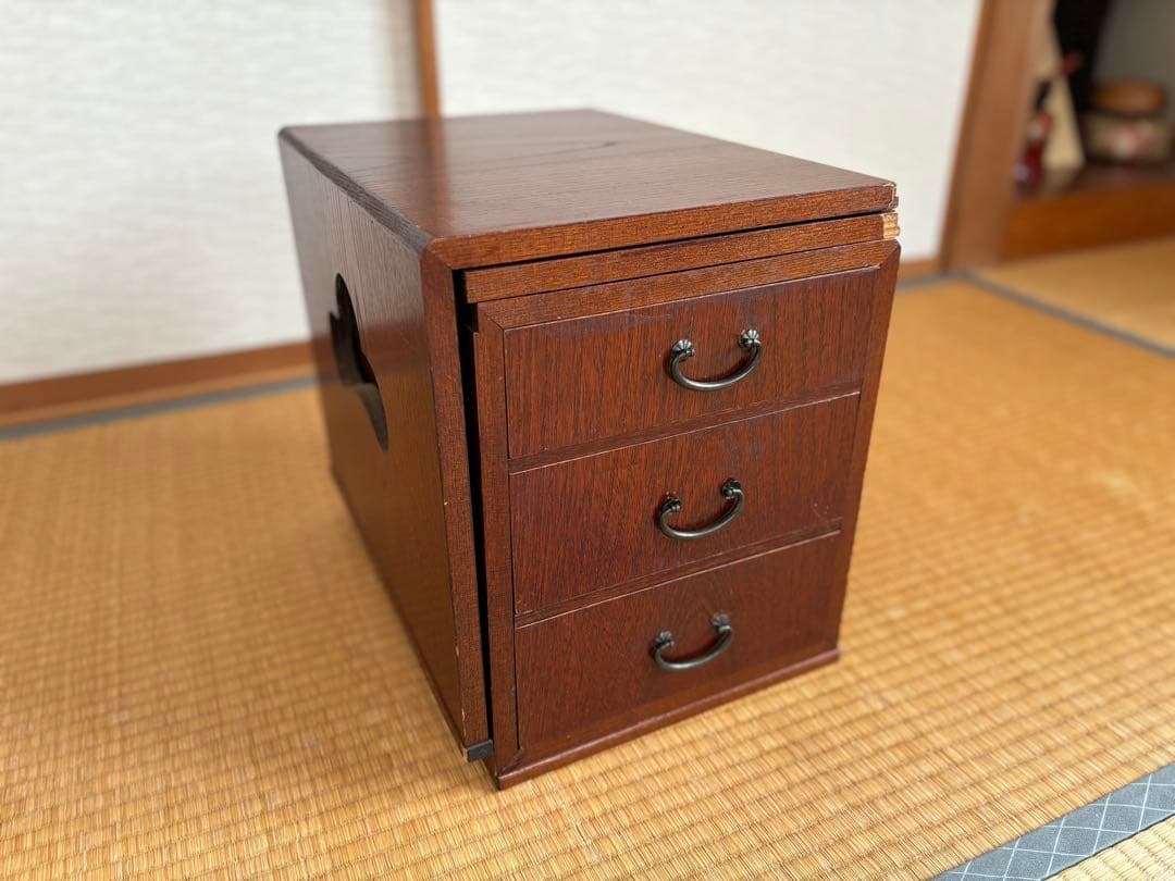 [昭和レトロ]折り畳み 文机 テーブル 座卓 家具 アンティーク 骨董 古道具