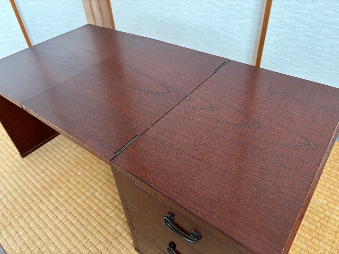 [昭和レトロ]折り畳み 文机 テーブル 座卓 家具 アンティーク 骨董 古道具