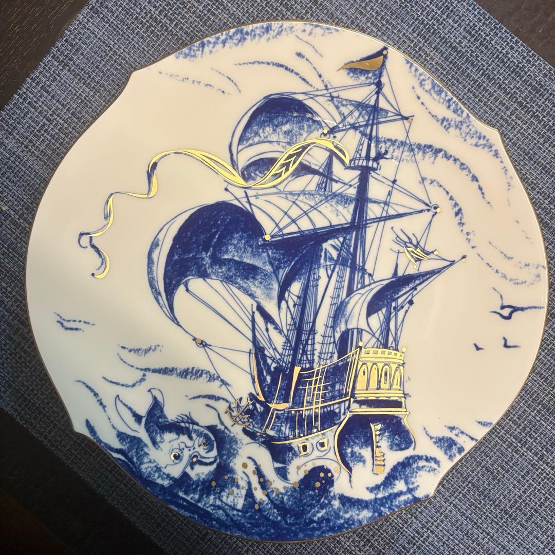 マイセン 飾り皿 1999 スペイン船 ガレオーネ アンティーク