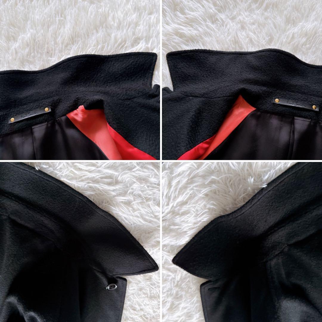 【Paul Smith】カシミヤ100% ステンカラーコート 黒 M 現行タグ