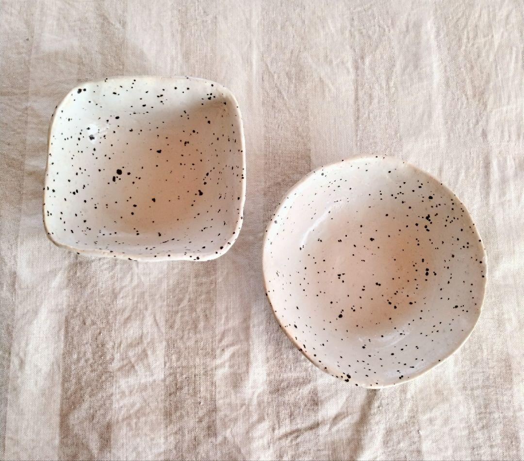 こばやしゆふ／ダルメシアン 器2点セット／皿 ボウル
