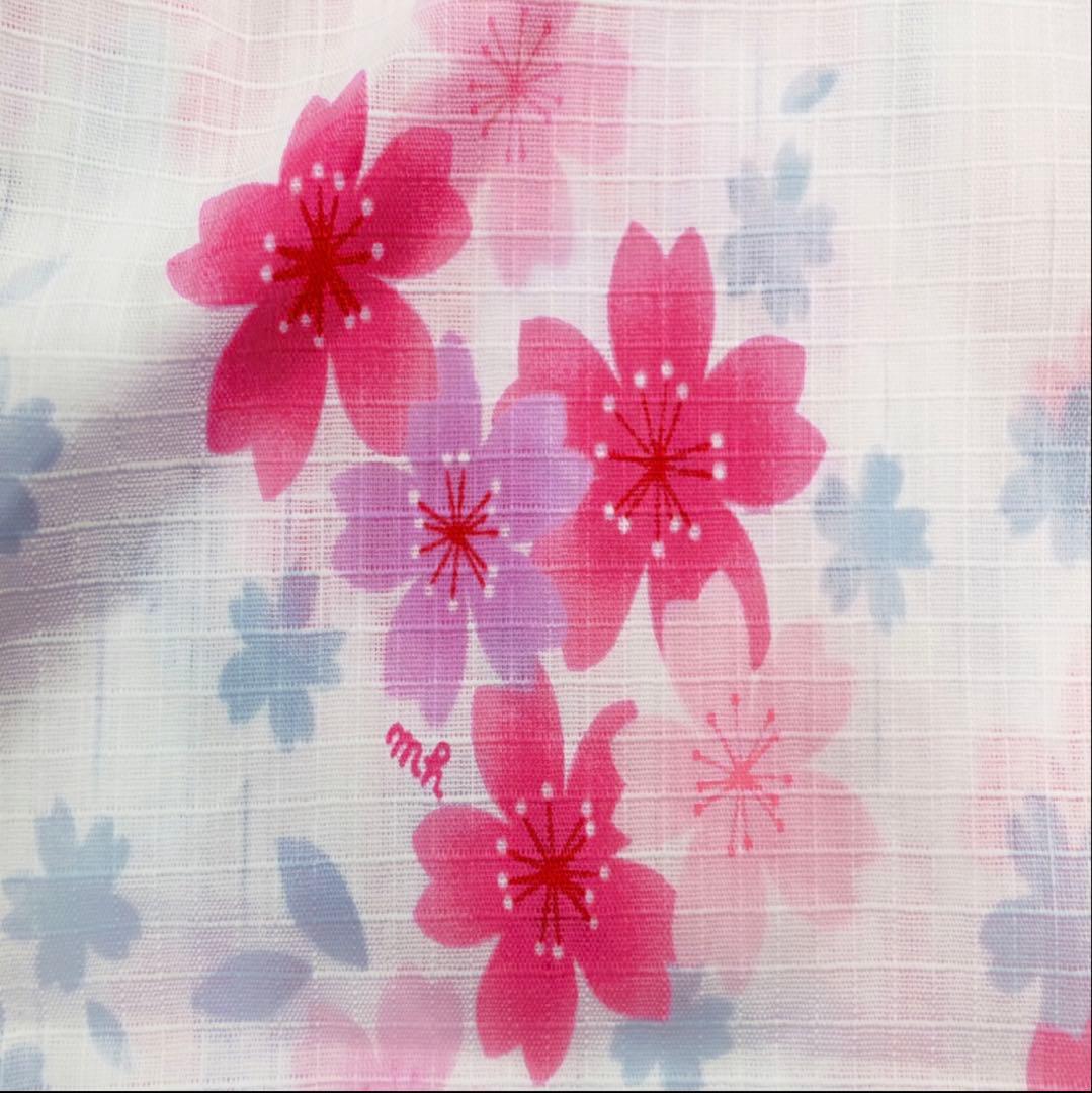 新品ミキハウス浴衣130＋ピンク帯