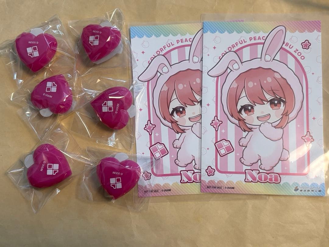 カラフルピーチ　リングライト　のあ　東武動物公園　ポストカード　6個セット