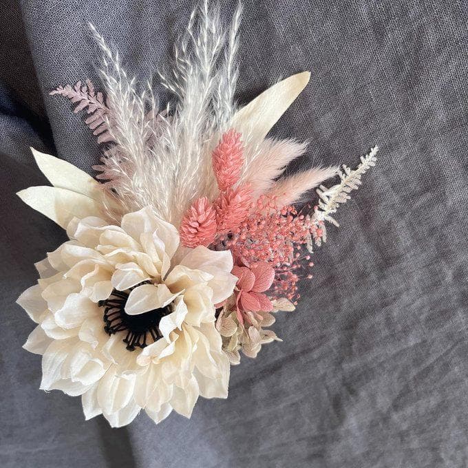 まいやん【アネモネスワッグL（ブーケ）＆ブートニア】