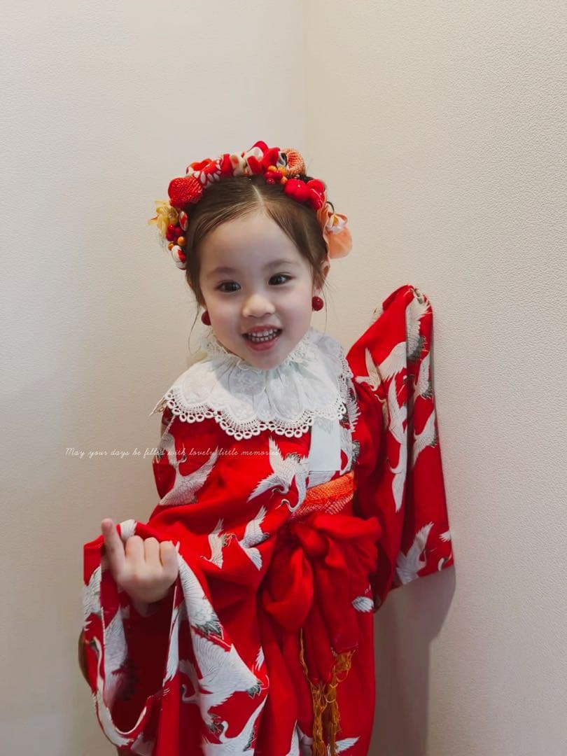 h*r様 七五三　七五三髪飾り　ヘッドドレス　着物髪飾り　リメイク髪飾り　029