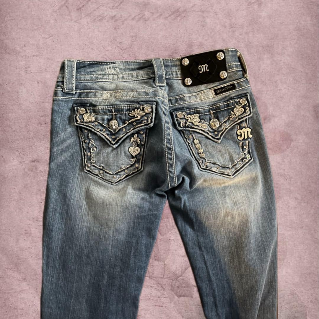 00s Y2K miss me ローライズスキニーデニム サイズ24