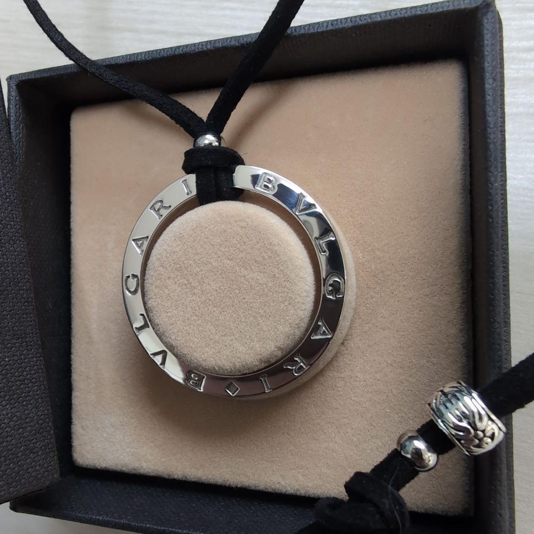 美品 BVLGARI ブルガリ シルバーキーリングチョーカー ボックスケース付