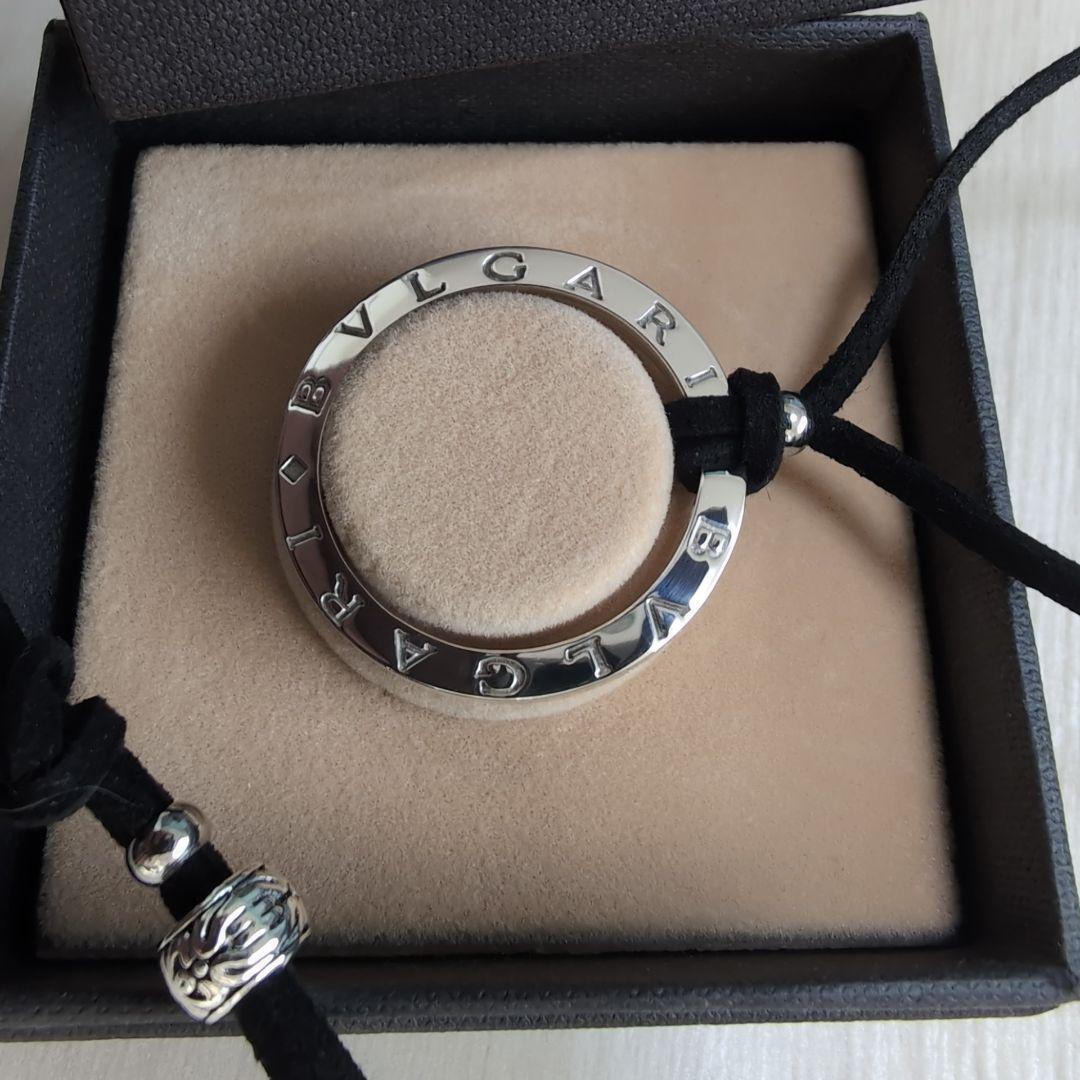 美品 BVLGARI ブルガリ シルバーキーリングチョーカー ボックスケース付
