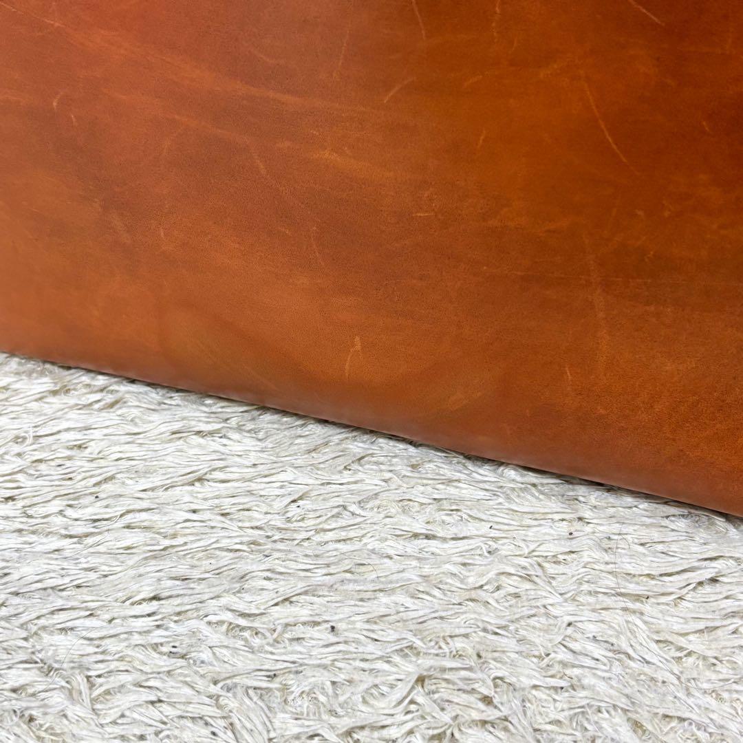 【美品】ベルルッティ トゥジュール ミニ カリグラフィ スクリットレザー 茶色