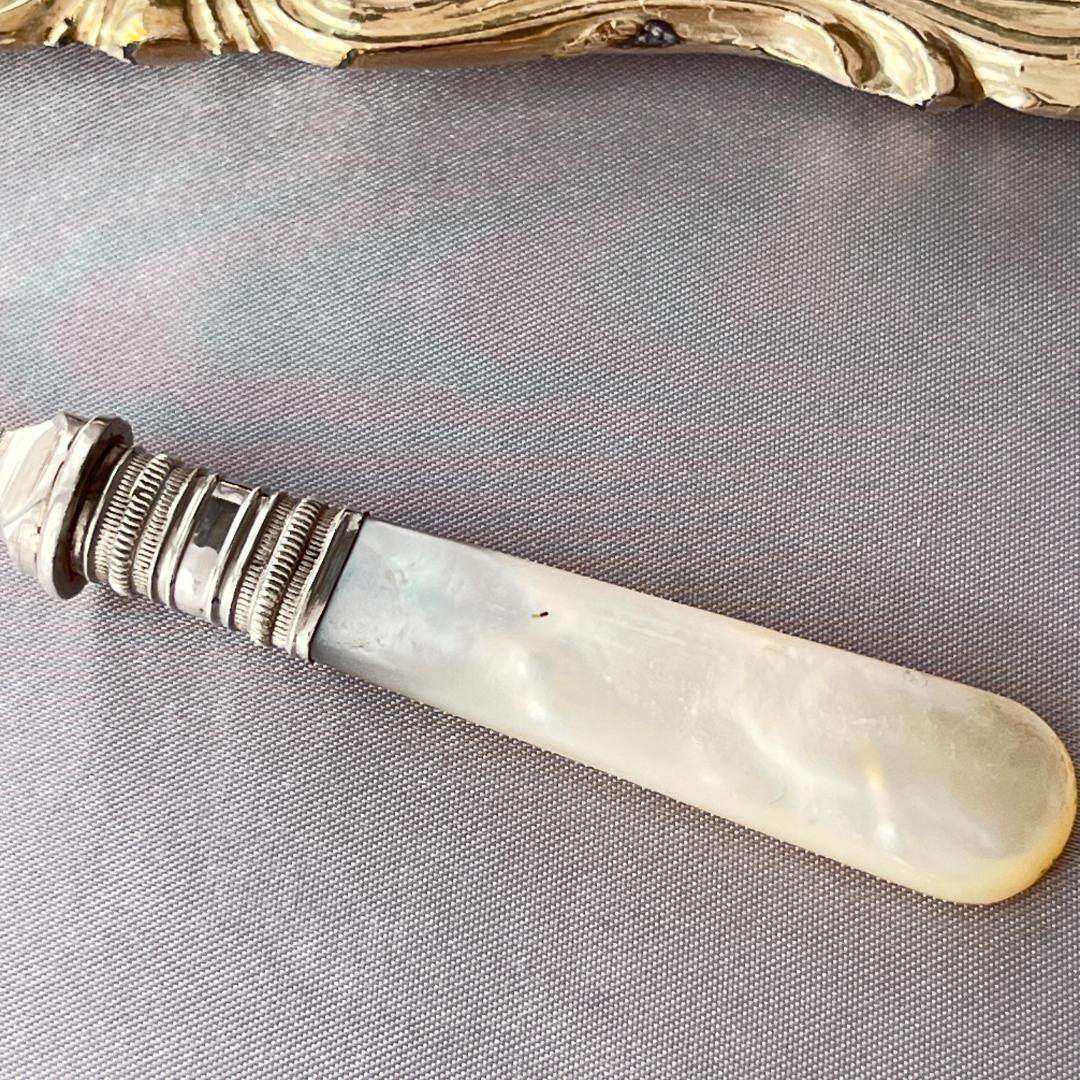 【英国】 サーディンサーバー【白蝶貝】マザーオブパール