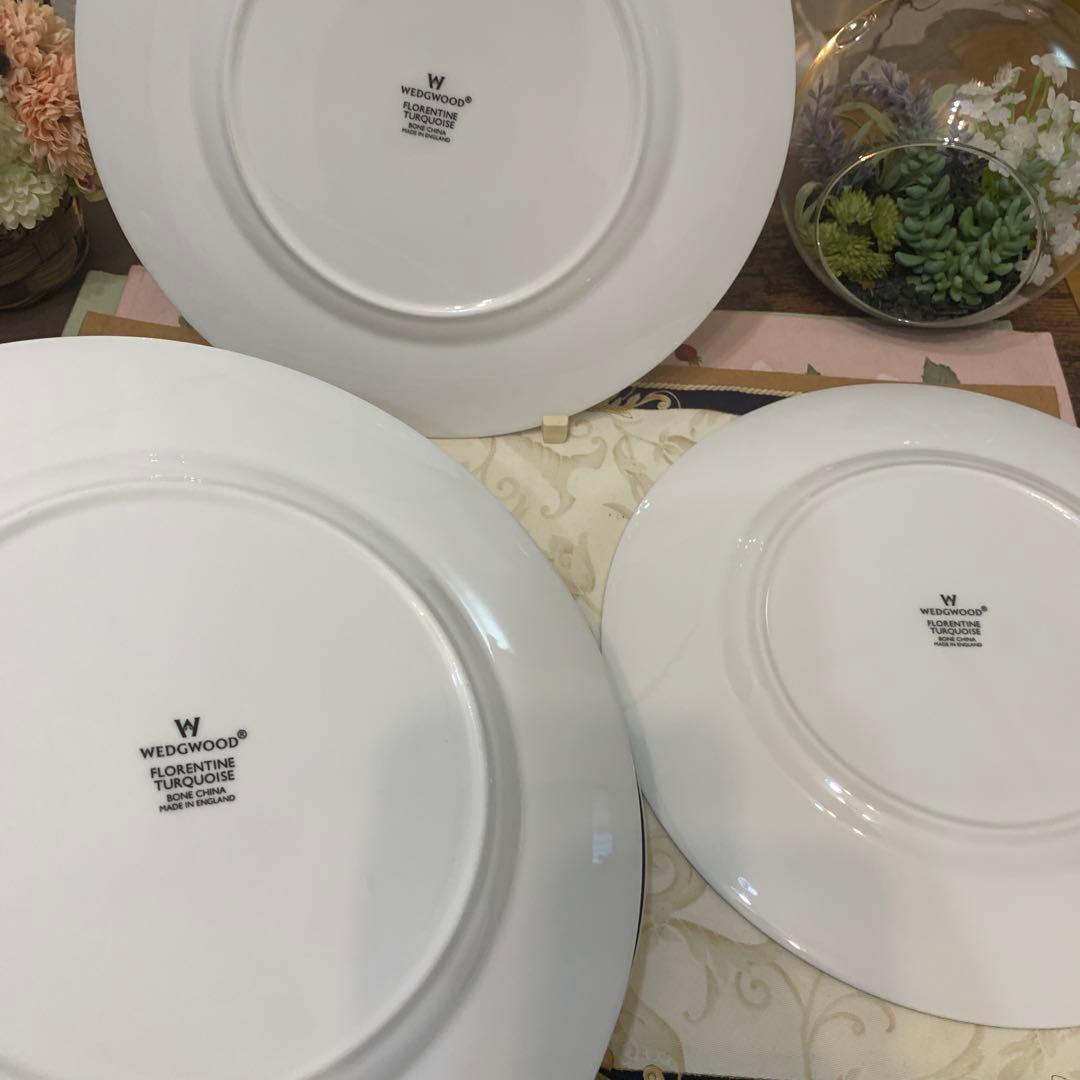 ウェッジウッド フロレンティーン　ターコイズ　27cm ディナープレート　6枚