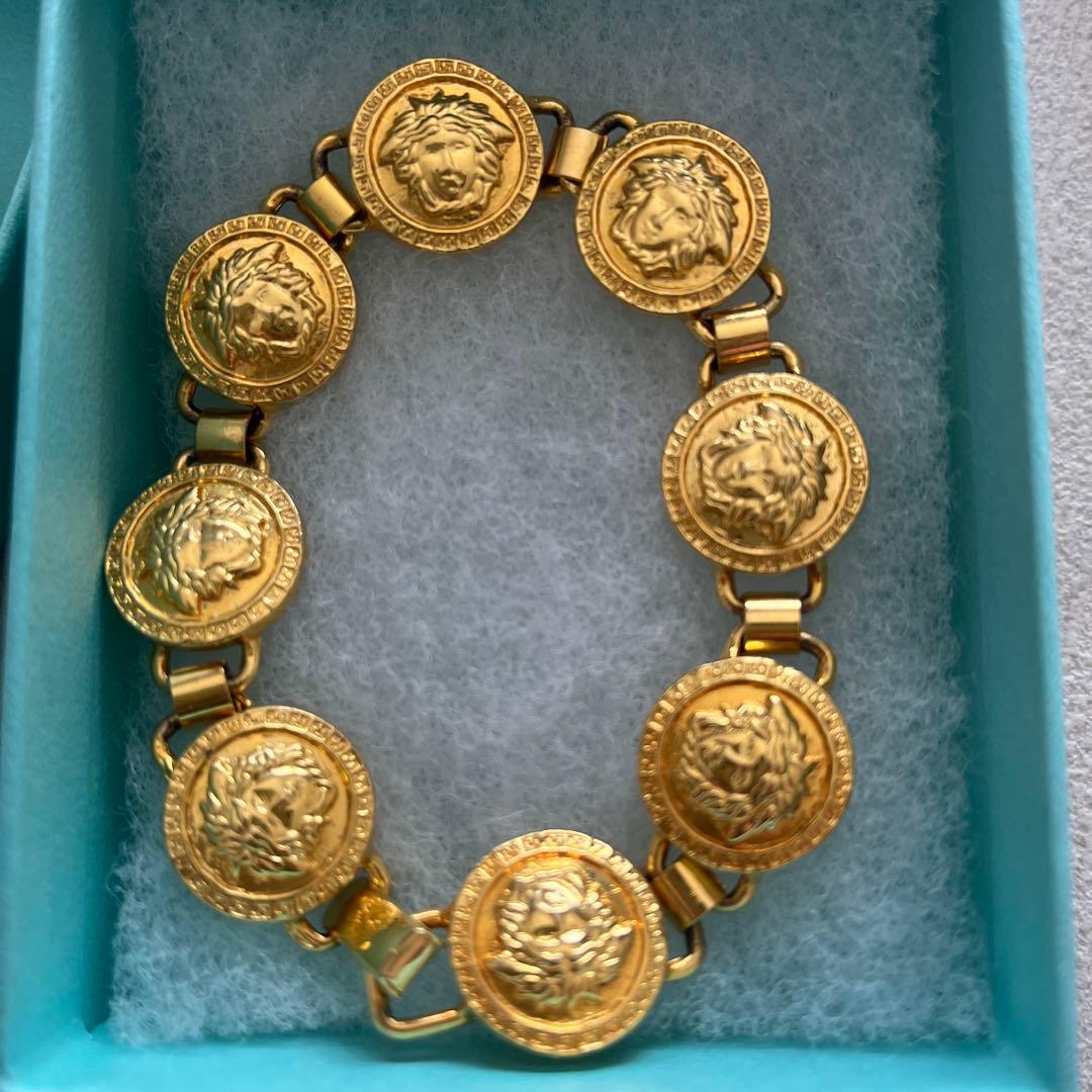VERSACE ヴェルサーチ メデューサ ブレスレット＆イヤリング セット 金