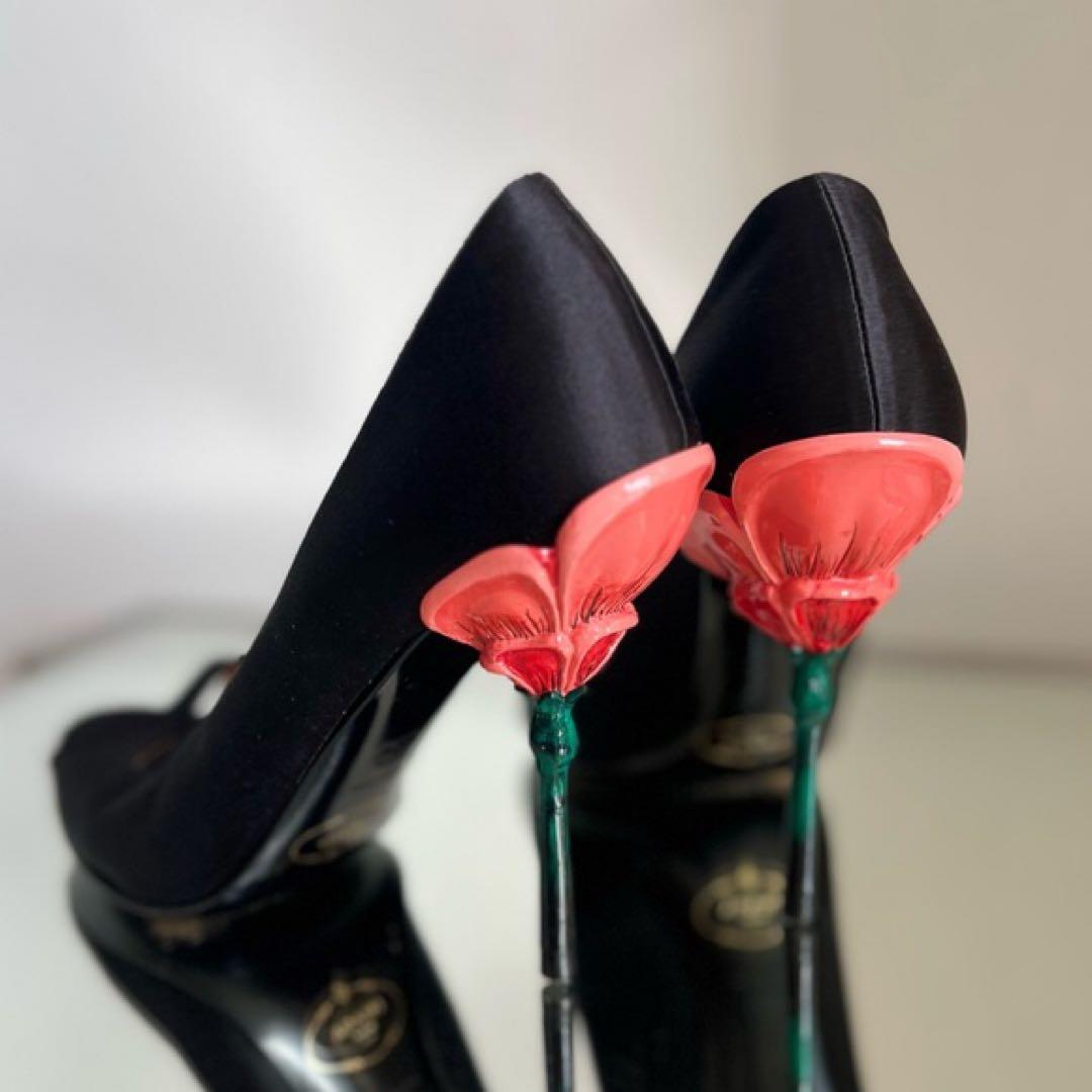 PRADA プラダ 花 パンプス