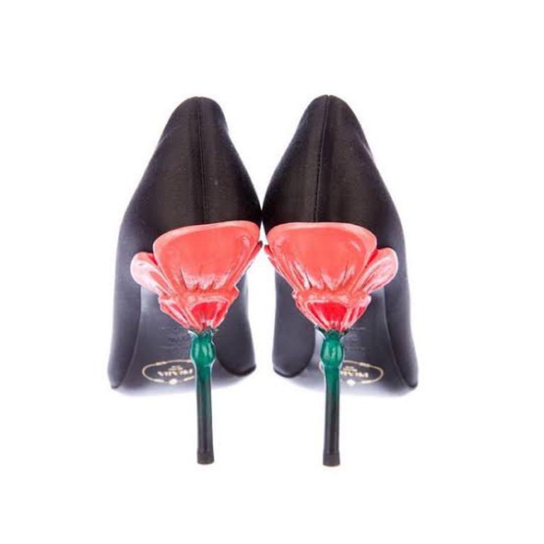 PRADA プラダ 花 パンプス