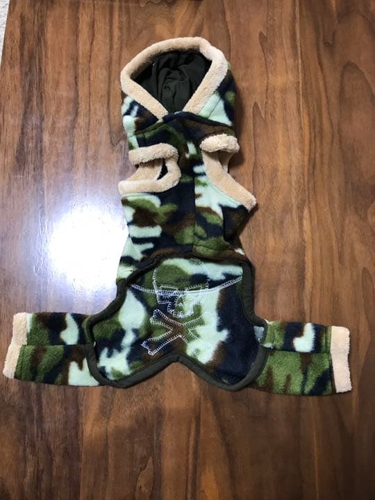 ⭐️ペット服　パーカー付きフリースサロペット⭐️