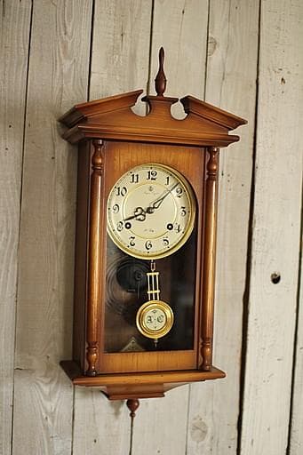 愛知時計製　機械式　掛時計　ウォールクロック　機械式時計　古時計　アナログ
