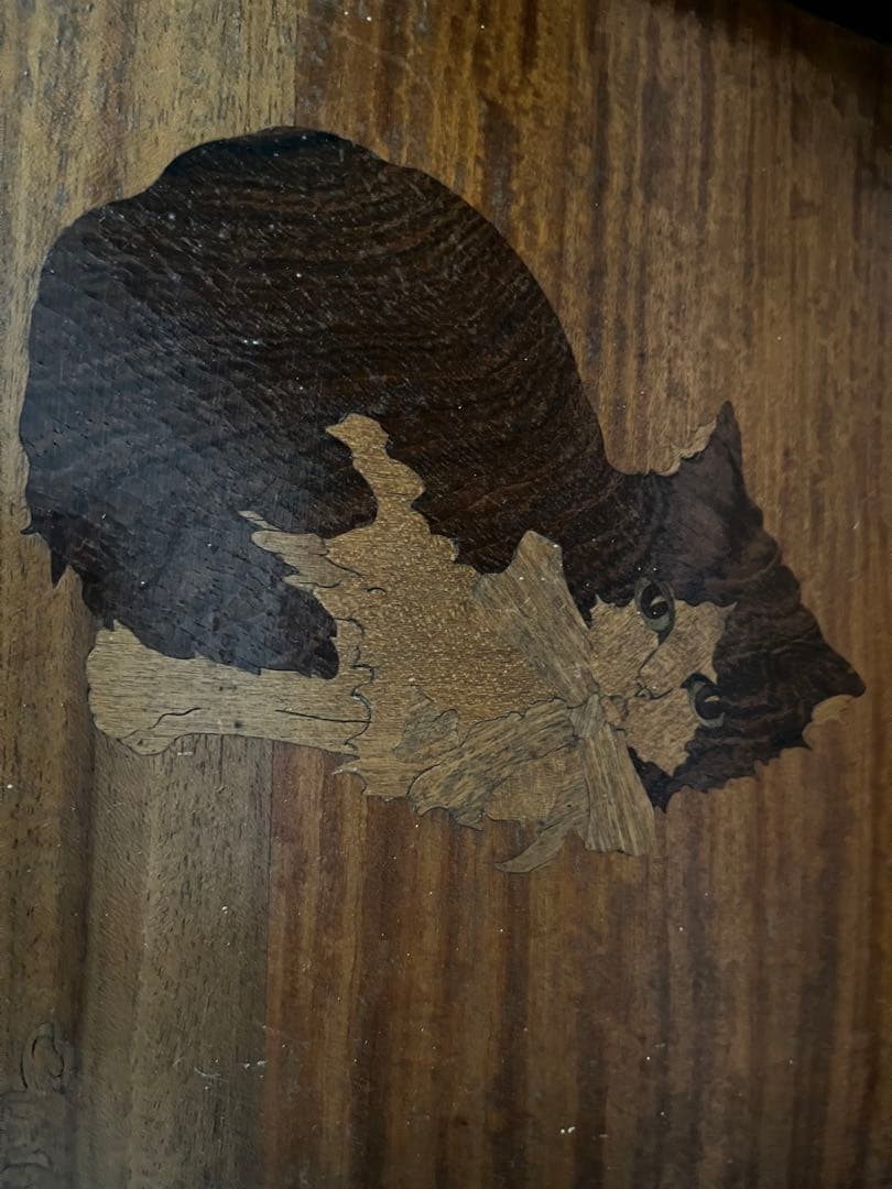 エミールガレ　木製　猫