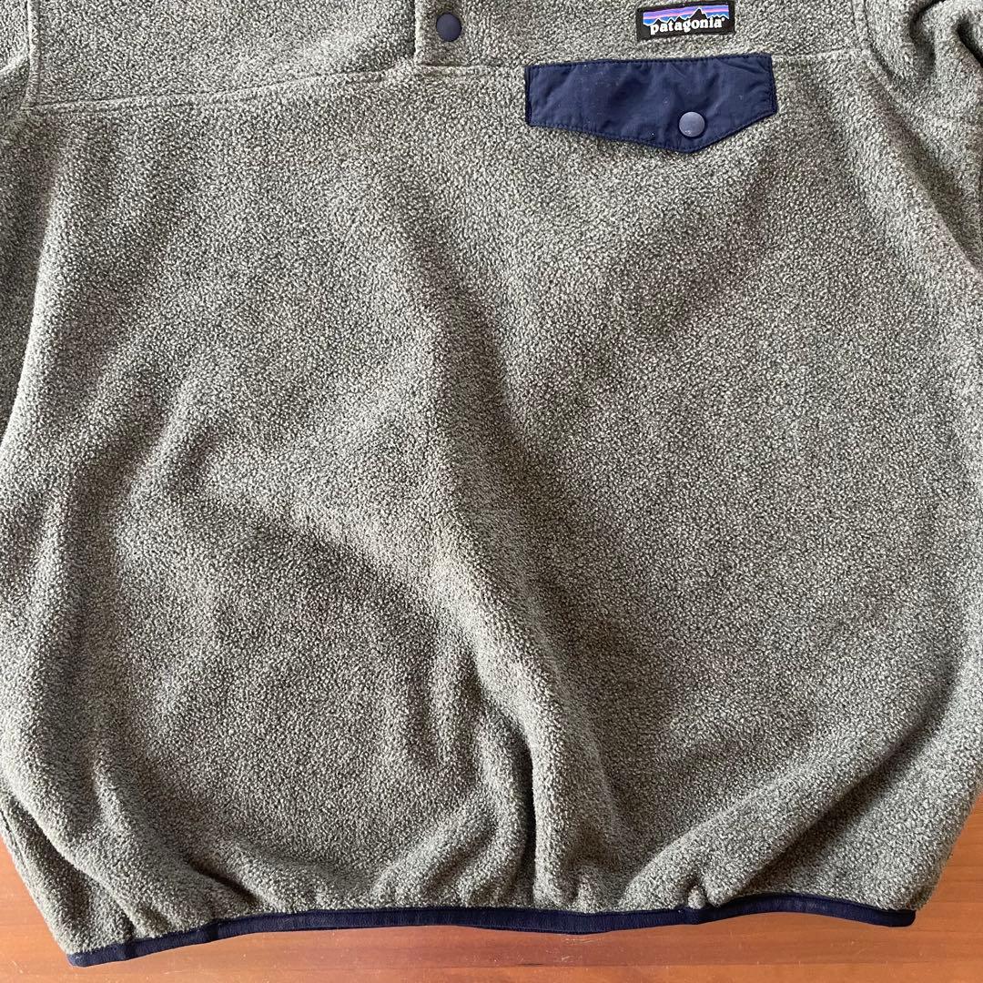 Patagonia Snap-Tフリース★ネイビー×グレーレディースM柴田ひかり