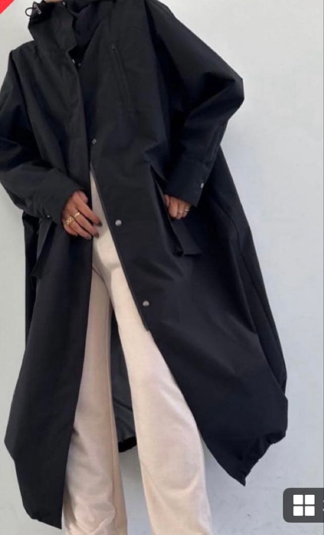 Trunc88 Waterproof Tech Coat レインコート　黒