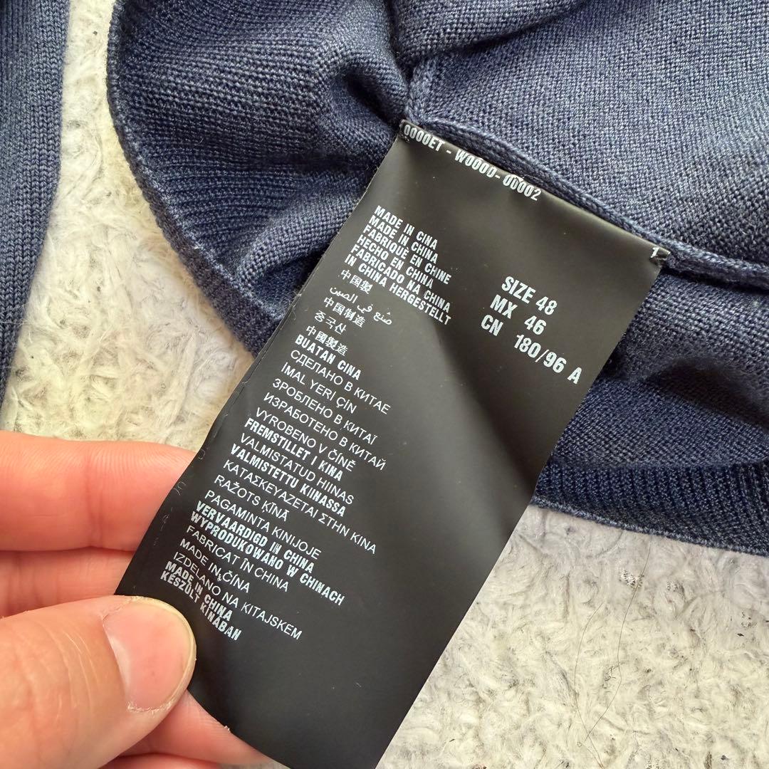 極美品Lサイズ相当　PRADA ニットカーディガン　セーター　ローゲージ　48