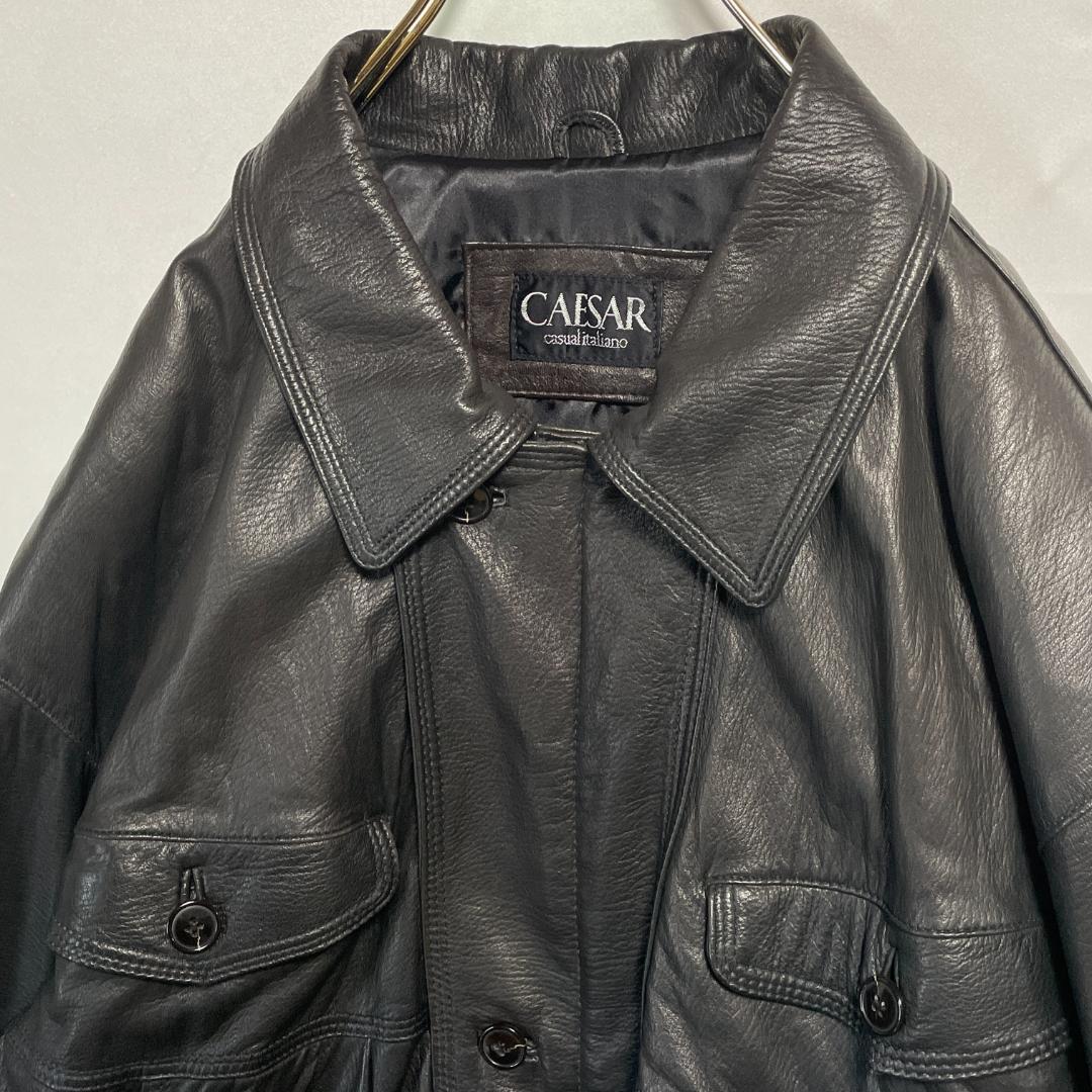 太腕　短丈　ラムレザー　ボンバージャケット　A-2　Y2K　本革　リアルレザー