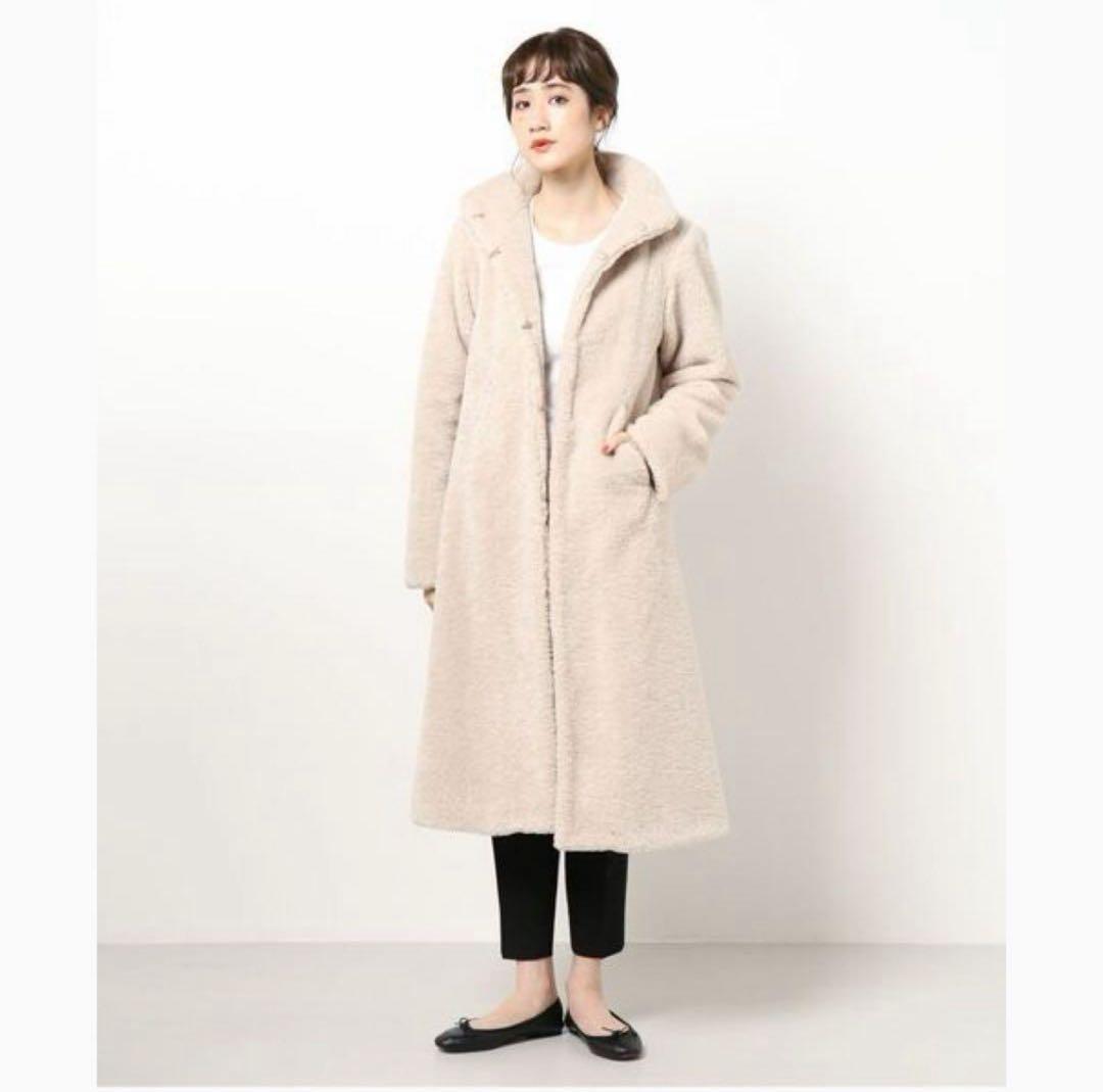 あったか✨アニエスベー♡ボアコート　ロングコート　オーバーサイズ